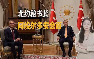 埃尔多安宣誓就职后，北约秘书长前去土耳其，同对方进行谈判