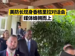 美防长现身香格里拉对话会，媒体蜂拥而上