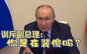 普京在大会上训斥副总理：你是在装傻吗？