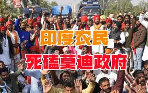 莫迪还能撑多久？印度农民发起堵路运动，化身骑兵持长矛冲向军警