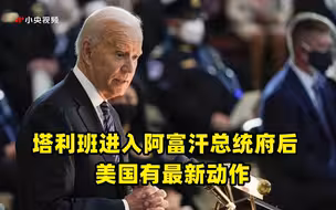 塔利班进入阿富汗总统府后 美国有最新动作