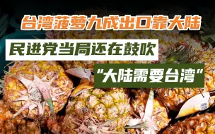 台湾菠萝九成出口靠大陆，民进党当局还在鼓吹“大陆需要台湾”