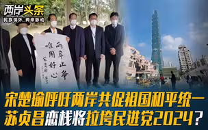 宋楚瑜呼吁两岸共促祖国和平统一 苏贞昌恋栈将拉垮民进党2024？