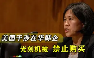 在华韩企购买光刻机被阻止，美贸易代表特意强调：韩国是重要伙伴