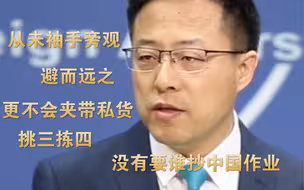 真中文十级~ 赵立坚用八个成语总结对外抗疫援助：我们没有要谁抄中国作业