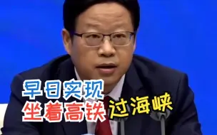 国家发改委副主任：争取早日实现两岸民众坐高铁过台湾海峡