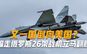 又一国倒向美国骗走俄罗斯26架战机立马翻脸，多架战机拦截俄军