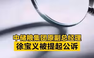 涉三宗罪！中储粮集团原副总经理徐宝义被提起公诉
