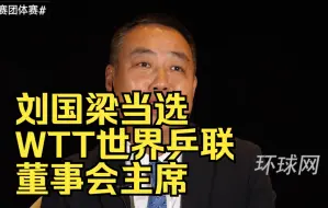 刘国梁当选WTT世界乒联董事会主席，并获任国际乒联第一副主席
