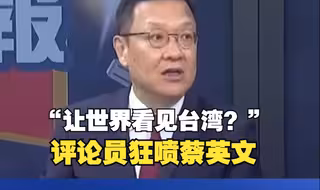 蔡英文称“让世界看见台湾”，台湾评论员：讲话一点都不负责任