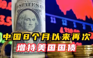 中国8个月以来再次增持美国国债