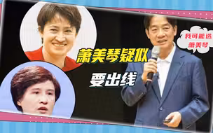 靴子正在落地，“台独金孙”的副手呼之欲出，萧美琴疑似要出线