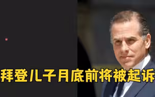 拜登儿子月底前将被起诉