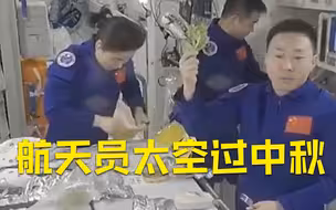 航天员太空过中秋
