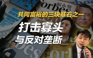 李肃：共同富裕的“三块基石”之一，打击寡头与反对垄断