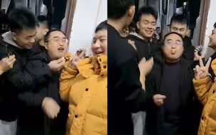 好家伙！主任查寝受到男生们的热情款待 网友：这是要先把嘴堵上