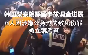 韩国梨泰院踩踏事故调查进展：6人因涉嫌公务过失致死伤罪被立案调查