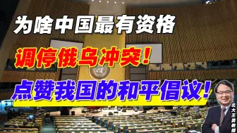 为啥中国最有资格调停俄乌冲突！点赞我国的和平倡议！