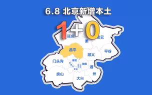 北京疫情动态地图：6月8日新增本土确诊1例
