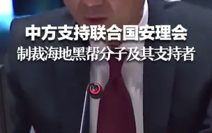 中方支持联合国安理会 制裁海地黑帮分子及其支持者