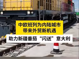 中欧班列为内陆城市带来外贸新机遇，助力新疆番茄“闪送”意大利