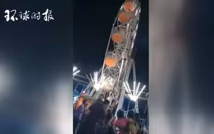 印度摩天轮车厢翻覆 致一名女童死亡