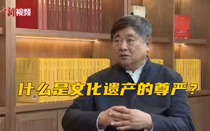 什么是文化遗产的尊严？——专访中国文物学会会长单霁翔