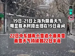 2024首场寒潮来袭！上海周六起将有大风、降温天气，22日或有降雪。大家注意防寒保暖哦~
