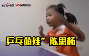 央视报道“乒乓萌娃”陈思杨