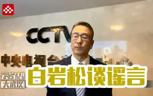 【白岩松谈谣言】一路与谣言相伴 希望能让“干事的人干事”！