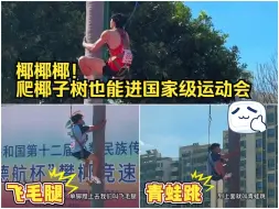 璇转Vlog｜椰椰椰！爬椰子树也能进国家级运动会？