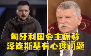 匈牙利国会主席称泽连斯基有心理问题：求人帮助不讲礼貌还威胁