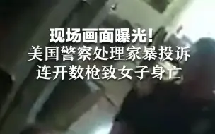 现场画面曝光！美国警察处理家暴投诉，连开数枪致女子身亡