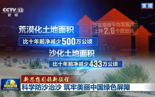 【新思想引领新征程】科学防沙治沙 筑牢美丽中国绿色屏障#全国广电新媒体集结发光