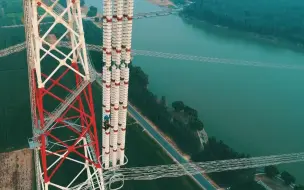 如何在高空步行穿越黄河？来看他们的日常操作