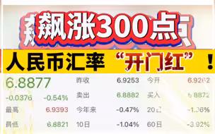 飙涨300点！人民币汇率“开门红”！