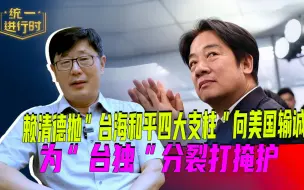 赖清德抛“台海和平四大支柱”向美国输诚，为“台独”分裂打掩护