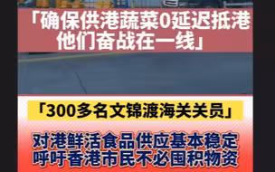 确保供港蔬菜0延迟到港！文锦渡300多名海关关员三班倒奋战在一线