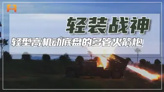 多管火箭炮，与轻型高机动底盘的有机结合，导向管的数量减少一半