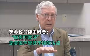 美参议员抨击拜登：“撤离阿富汗”是美国声誉抹不掉的污点