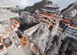 超长穿越机一镜到底【云顶天宫】4K