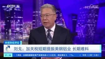 刘戈：加关税短期提振美钢铝业 长期难料