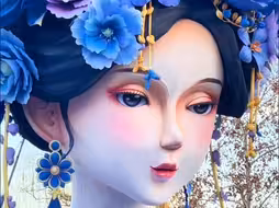 还记得大明湖畔的夏雨荷吗？头戴簪花、身披古装，太美了❤️