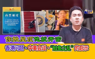 王炳忠：你掀屋顶他就开窗 香港问题、中美会谈、鲑鱼之乱的启示