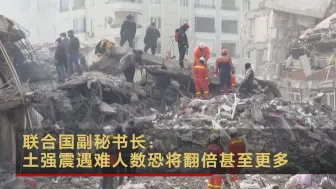 联合国副秘书长：土强震遇难人数恐将翻倍甚至更多