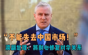 “不能失去中国市场！” 澳副总理：将耐心修复对华关系