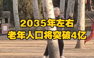 2035年左右60岁及以上老年人口将突破4亿，在总人口中占比将超30%