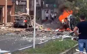 俄罗斯一酒店煤气爆炸：至少2死3伤 事后爆炸声不断现场宛如废墟