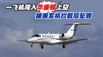 一架小飞机闯入华盛顿上空，被美军机紧急拦截后坠毁