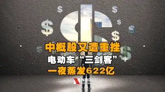 中概股又遭重挫！电动车“三剑客”一夜蒸发622亿